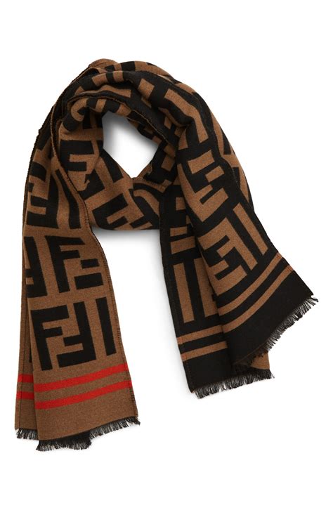 fendi scarf silk womens